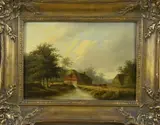 Onduidelijk gesigneerd, Panoramisch landschap