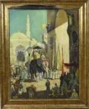 J.J. Vermeul, Arabisch stadsgezicht, Olieverf op linnen