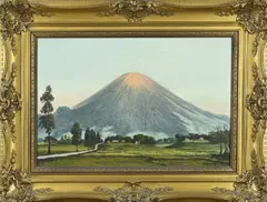 Frederik Kaxnaa, Indonesich landschap, Olieverf op linnen