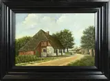 C. Bakels, Verso Pokkenhuis Tongelre, Olieverf op paneel