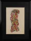 Theo Wolvecamp, '84, Abstract, Pastel op papier