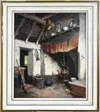 Adrianus Zwart, Boeren interieur met haardplaats