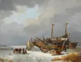 Wijnand Jan Joseph Nuijen, Winter, Olieverf op paneel