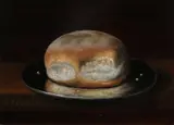 C. Cornelisz, Stilleven met brood en tin, Olieverf op paneel