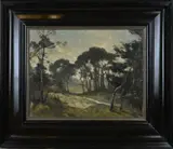 Willem Wenckebach, Bosgezicht, Olieverf op linnen
