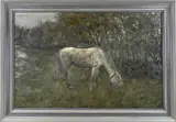 Anton Rudolf Mauve, Weidend paard, Olieverf op linnen