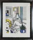 Roy Lichtenstein, Vrouw in interieur, Lithografie op papier