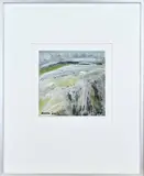 Henk ter Horst, Landschap, Acryl op papier