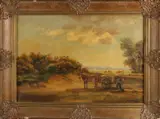 Jaap van Kregten, Twents landschap, Olieverf op linnen