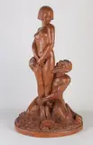 Groot antiek erotisch beeld van terracotta, 1900, Groot antiek erotisch beeld van terracotta