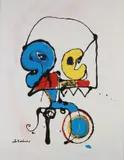 Jan te Wierik, '96, Abstract, Acryl op linnen