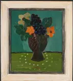 Jan van Heel, Vaas met bloemen, Olieverf op linnen