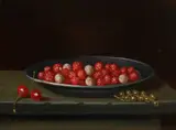 Wilde aardbeien by C. Cornelisz, Olieverf op paneel, sold Apr 2022