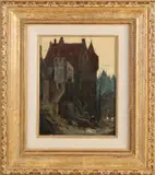Theo Goedvriendt, Kasteel, Olieverf op schilderskarton