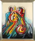 Gijs ter Wee, Modern abstract, Gemengde techniek op linnen