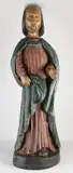 Groot 18e eeuws gepolychromeerde Heilig figuur, H 88 cm.