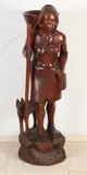 Indonesisch houtsnijwerk, H 127 cm.