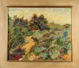 Jacobus Doeser, Impressionistisch landschap, Olieverf op linnen
