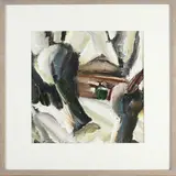 Francine Schrikkema, Abstract, Olieverf op papier