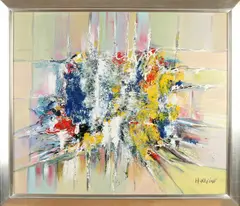 H. Kleine, Modern abstract, Acryl op linnen