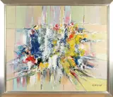 H. Kleine, Modern abstract, Acryl op linnen