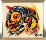 Gijs ter Wee, Modern abstract, Acryl op linnen