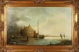 Frits Meijer, Hollands wintergezicht, Olieverf op linnen