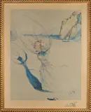 Vrouwenfiguur by Salvador Dalí, Lithografie op papier, sold Jan 2022