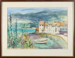 Haven Koruiza by Jo Kruyder-Bouman, Aquarel op papier, sold Jan 2022