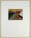 Thijs Buit, Abstract landschap, Olieverf op karton