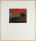 Thijs Buit, Oosters landschap, Olieverf op papier