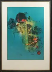 Le Ba Dang, Abstract, Lithografie op papier