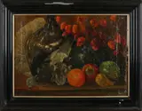 P.G. van Os, Stilleven met fruit, Olieverf op linnen