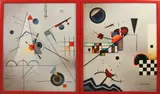 Pendant B. Williams, Abstract/Kubistisch, Acryl op linnen