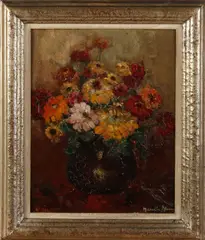Marcelle Blum, Stilleven, Olieverf op paneel