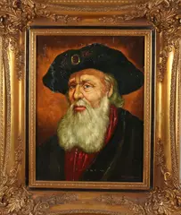 Th. Selhorst, Portret wijsheer, Olieverf op linnen