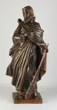 Groot houtgestoken religieus figuur, Johannes de doper