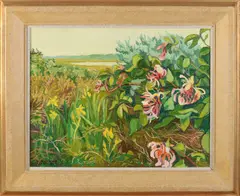 Blok van de Velden, Wilde bloemen, Olieverf op linnen