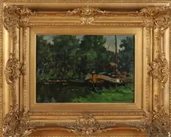 Wouter van Smorenburg, Platbodem, Olieverf op paneel