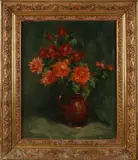 Jan van Vucht Tijssen, Vaas met bloemen, Olieverf op linnen