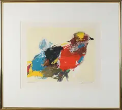 Eugène Brands, Vogel, Lithografie op papier