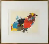 Eugène Brands, Vogel, Lithografie op papier