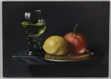 Stilleven met roemer by C. Cornelisz, Olieverf op paneel, sold Oct 2021