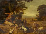 Frans Snyders, Wildschweinjagd, Öl auf Holz
