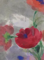 Mohn by Emil Nolde, Aquarell auf Maschinenbütten, sold Nov 2015