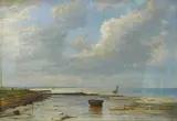 Friedrich Ernst Morgenstern, An der Emsmündung bei Delfzijl, Öl auf Leinwand