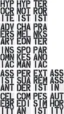 Christopher Wool, Black Book, 1989, Hardcover book, with 17 text images, on smooth wove paper, the full sheets, bound (as issued)