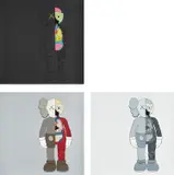 Kaws, DISSECTED COMPANION (BLACK), (GREY) and (BROWN), 2006, The complete set of three screenprints in colors, on wove paper, the full sheets