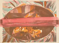 Ed Clark, [Untitled], 1987, Lithograph in colors, on Arches paper, the full sheet