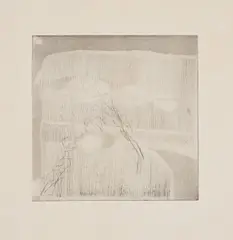 Gego, Untitled, 1963, Etching and aquatint, on Arches paper, with full margins